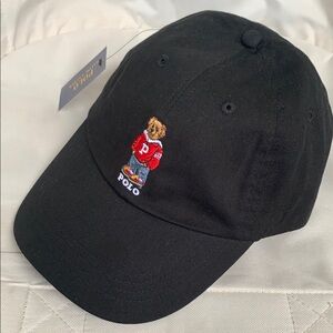 Ralph Lauren Black Polo Bear Cap
